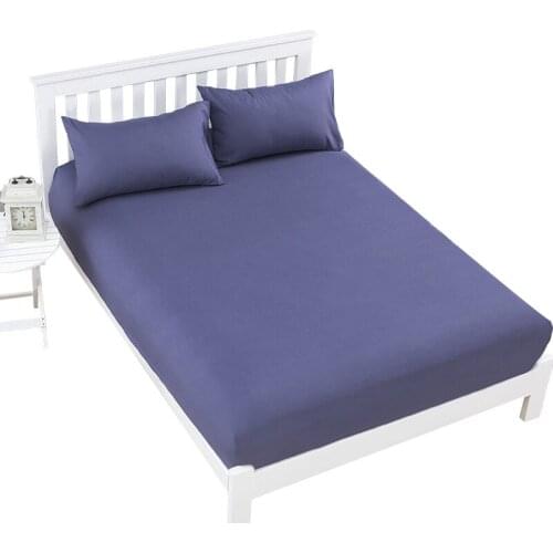 15 Solid Color Smooth Mattress Pad Bed Cover Mattress Protector Cover Anti Mites Bed Fitted Sheet Bed Mattress Proof Topper Bug