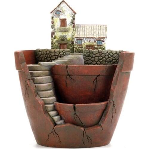 3D Fairy Garden Pot for flower succulent plant pot DIY Container bonsai planter garden decoration holder Home Desktop Decor