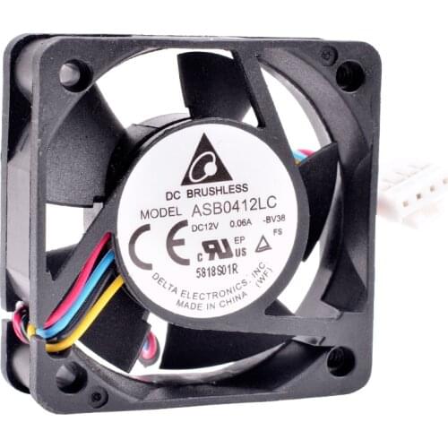 ASB0412LC 4cm 4013 40x40x13mm 40mm fan DC12V 0.06A quiet 4 line PWM switch router UPC power amplifier board cooling fan