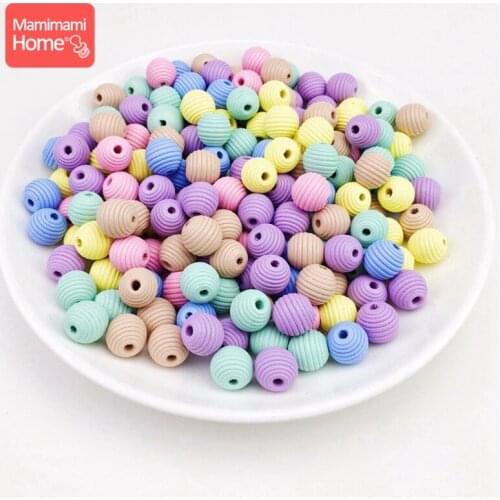 Mamihome 18mm 200pc Wooden Beads Baby Teether Threaded Beehive Beads Wooden Blank DIY Nursing Bracelets ChildrenS Goods Toys