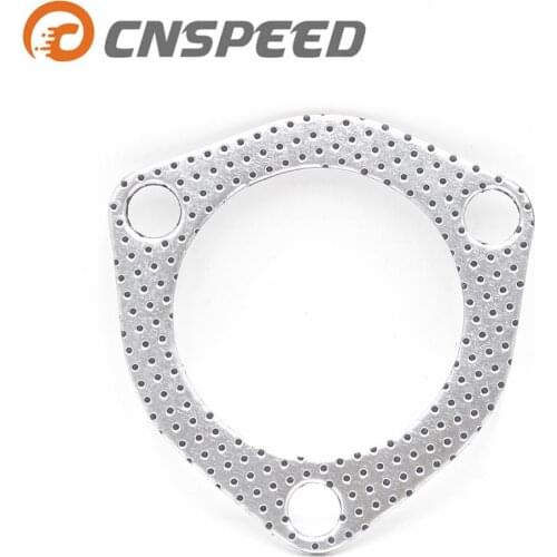 CNSPEED 10 pieces/batch 2.5 inch 65 mm exhaust pipe gasket for joint exhaust muffler gasket with hole 3 YC101115