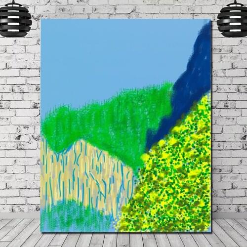 David Hockney Scenery Canvas Painting Print Living Room Home Decoration Modern Wall Art Oil Painting Posters Pictures Framework