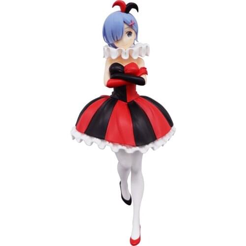 From Zero Rem Circus Japanese Anime Figure Collectible Model Kids Toys Anime Characters Peripheral Model Toys Desktop Ornaments