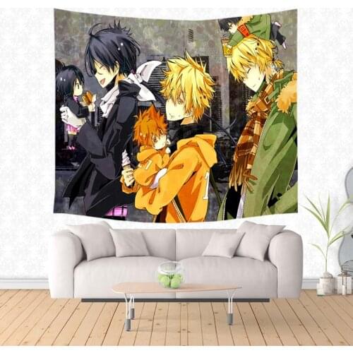 HITMAN REBORN! Wall Hanging Tapestry Custom Beach Towel Picnic Blanket Home Decor Bedspread Wall Cloth Decorative Carpet