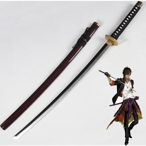 104cm Length Online Game Touken Ranbu Sword Oo Kurikara Katana Cosplay Props Wooden Sword for Halloween Party Event