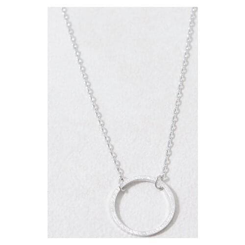 Fashion jewelry gold silver plated full moon circle round necklace for women 2 colours choose free shipping