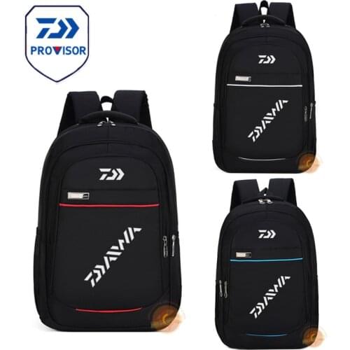 2021 Summer New Daiwa Outdoor Sports Backpack Mens Solid Color Mens Casual Hiking Cycling Fishing Bag Outdoor Backpack 147