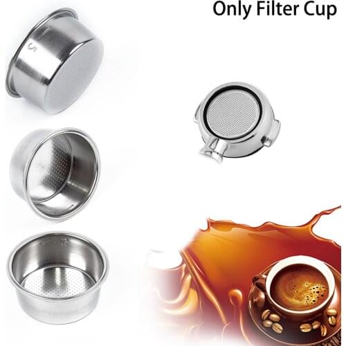 Single Cup Double Cup Clean Cup 51mm Non Pressurized Coffee Filter Portafilter Basket For Filters Breville Delonghi Krups