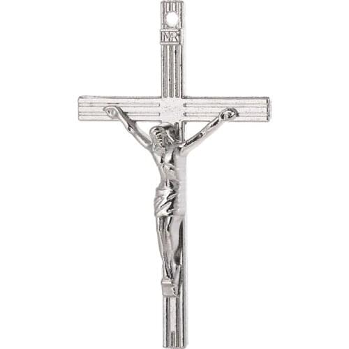 12PCSJesus Catholic Diy Jewelry Making Accessories Cross Charms Christian Zinc Alloy Material Wholesale Pendants For Necklaces