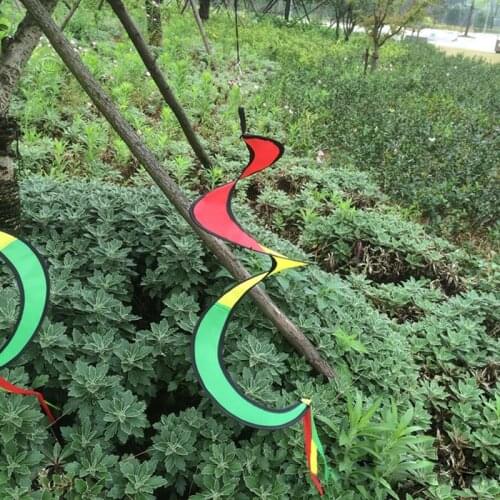 Rainbow Stripe Windsock Hot Air Balloon Wind Spinner Outdoor Garden Yard Decor P31E