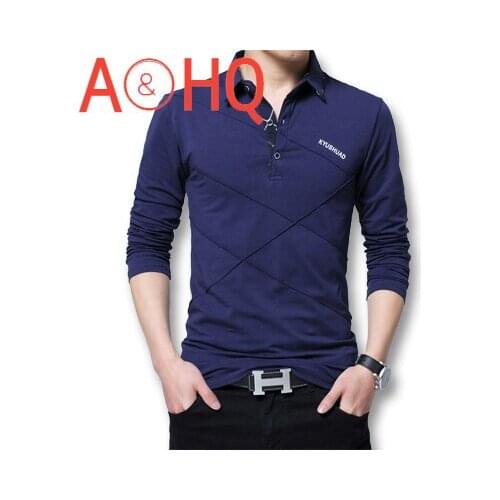 Polo Shirt Men Long Sleeve Big Size M-5XL Spring Autumn Polo Shirts Men Casuals Cotton Tops Tee White Red