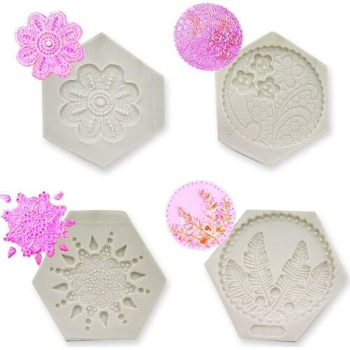 Flower Feather Sun 3d Silicone Mold Fondant Cake Accessory Cake Decorating Tools Cupcake Dessert Decoration H953