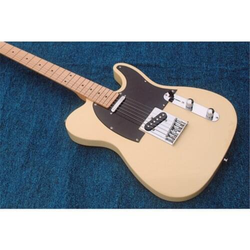 TL electric guitar cream yellow, OEM guitar, guitar in China, free shipping