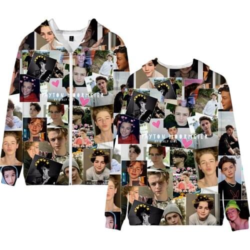 Payton Moormeier Merch Zipper Hoodie Sweatshirt Men/Women 3D Print Social Media Stars Long Sleeve Funny Hoody Outerwear fashion