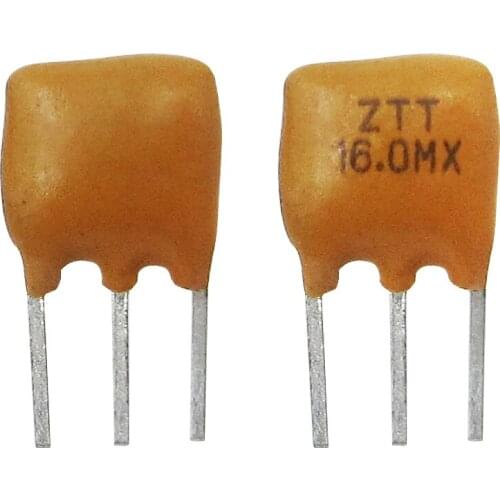 100PCS Ceramic Resonators ZTT16.0MX 16MHZ 16.000MHZ 3P Taozhen