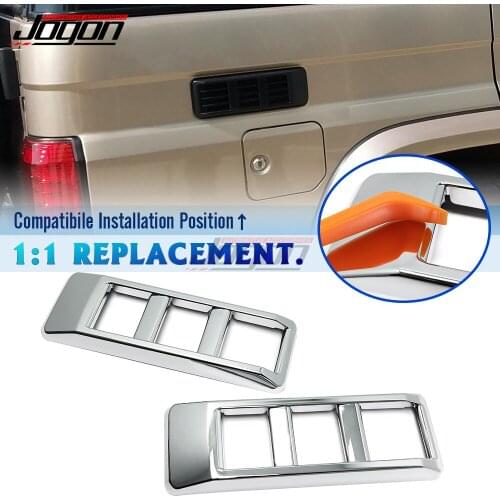 2PCS Car Side Air Vent Fender Cover For Toyota Land Cruiser 70 Series LC70 LC71 LC73 LC75 LC76 LC78 Exterior Molding Trims