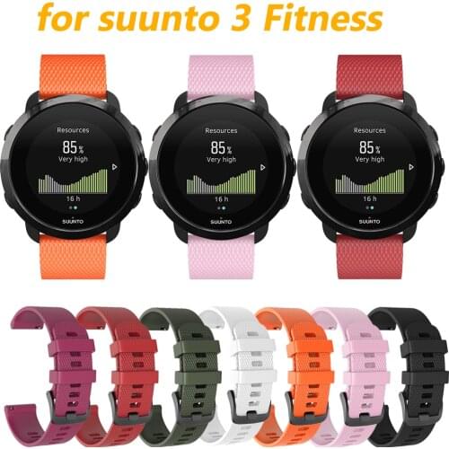 Quick Release Universal 20mm Watch Band Silicone Replacement Bracelet Straps for Garmin Vivoactive 3t Belt for SUUNTO 3 Fitness