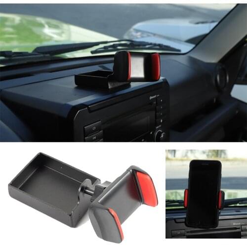 Black Dashboard Storage Box Mobile Phone Holder Mount Bracket Support for Suzuki Jimny 2019 2020 2021 Interior Car Accessories