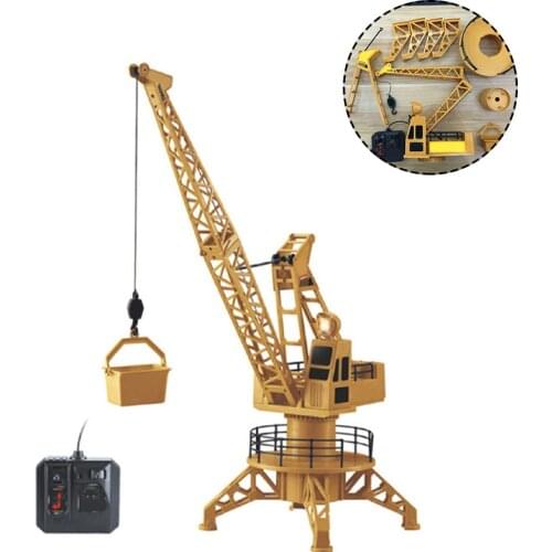 XM-6820 Electric Crane Remote Control Engineering Car Toy Tower Crane RC Big Hanging Tower Construction Truck Tractor