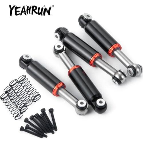 YEAHRUN 1/24 Metal Alloy Aluminum Shock Absorber Damper Set for Axial SCX24 90081 1:24 RC Crawler Car Upgrade Parts Accessories