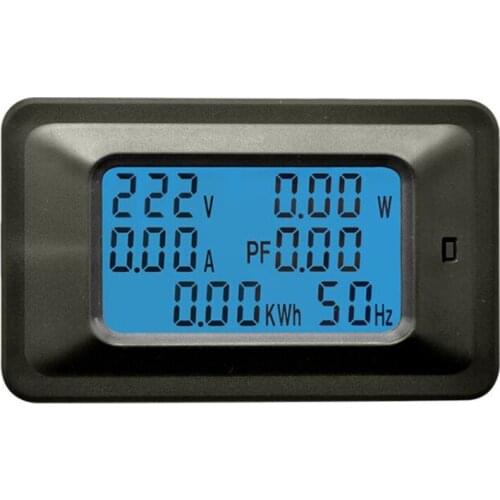 AC Power Meter, AC 110-250V 20A/100A Voltage Current Meter W/ Transformer, Digital Voltmeter Ammeter Power Monitor for Household