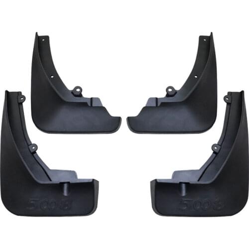 For Peugeot 5008 2017 2018 Set Molded Mud Flaps Mudflaps Splash Guards Front Rear Mud Flap Mudguards Car Accessories