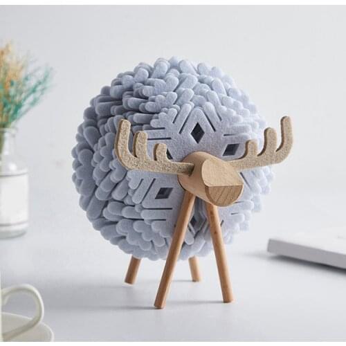 Hot Sheep Shape Anti Slip Cup Pads Coasters Insulated Round Felt Cup Mats Japan Style Creative Home Office Decor