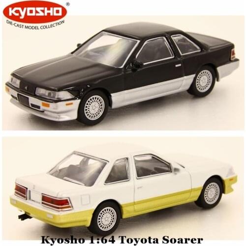 Kyosho 1:64 Toyota Soarer Black Silver/White gold Diecast Model Car