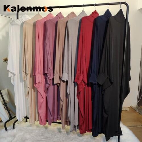 Muslim Abaya Women Prayer Garment Hijab Dress Burka Niqab Islamic Clothing Dubai Turkey Formal Namaz Long Khimar Jurken Abayas
