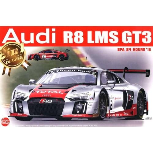 Nunu Assembly Model 1/24 Audi R8 LMS GT3 PN24004 Display Toy Plastic Assembly Building Model Kit
