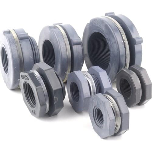 1pc PVC Water Tank Connector Fish Tank Thread Connectors Water Tank Drainage Pipe Joints