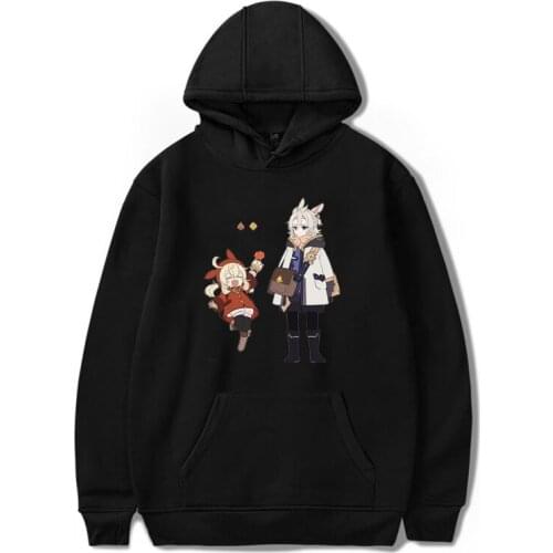 Genshin Impact Hoodie Hu Tao Aesthetic Kawaii Printed Harajuku Oversized Clothing Casual Unisex Streetwear Women Sweatshirt Tops