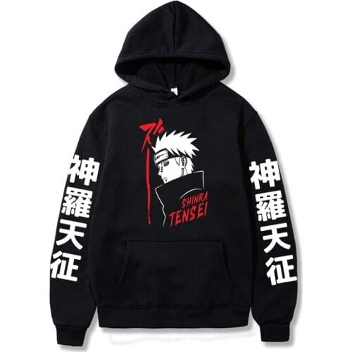 Summer Latest Cool Anime Hoodies Pain Shinra Tensei Sharingan Rinnegan Akatsuki Costume Harajuku Hoodie