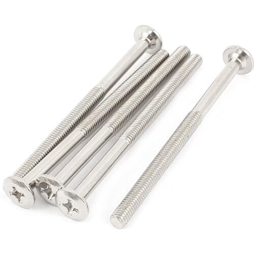 UXCELL M6 X 90Mm Crosshead Phillips Flat Head Countersunk Bolts Machine Screws 5 Pcs