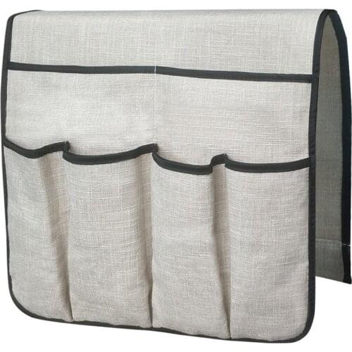 Large Sofa Organizer TV Remote Control Holder Non-slip Sofa Armrest Storage Bag With 6 Pockets Storage Bag