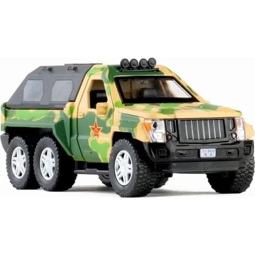 Military armored vehicle open door military vehicle Childrens sound and light alloy car model toy W118