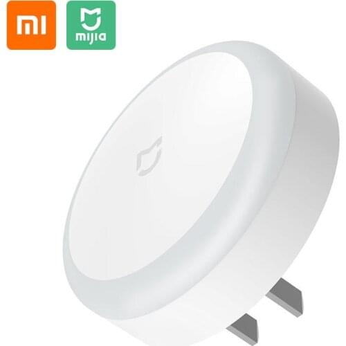 Xiaomi LED Corridor Night Light Plug-In Smart Infrared Body Motion Sensor Auto Light Touch Switch Warm White Lamp Lighting