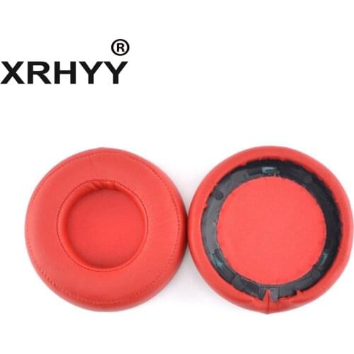 XRHYY Replacement Ear Pad Cushion Cups Cover Earpads Repair Parts for Beats by Dr Dre Pro Detox Red