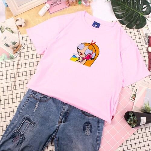 2020 new Camiseta de chicas superpoderosas t-shirt Harajuku Top Womens Fashion Clothing