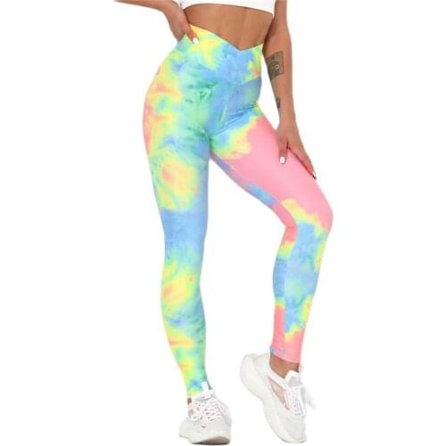 Beauty Digital Printed High Waist Tight Slim Yoga Pants for Women 2021 Fashion Running Gym Fitness Cycling Breathable Trousers