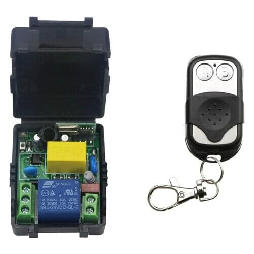 1 channel ON/OFF 220V Wireless Remote Control Switch for Lamp & Light 1 receiver+1 transmitter waterproof