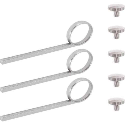 1 Set Trumpet Valve Slide Finger Ring with Holder Screw for Trumpet Accessory Replacement