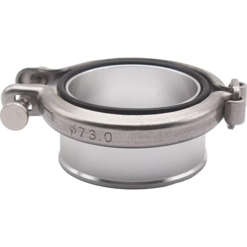 1 set Turbo Compressor V-band Flange + Clamp For Holset HX35 HX35W HX40W Cummins 5.9L