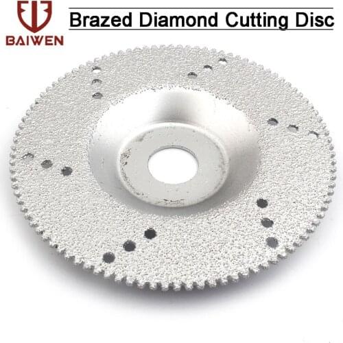 1pc 4inch Vacuum Brazed Diamond Circular Saw Blade Cutting Disc Wheel Multi Purpose For Grinding Marble Ceramic Tile Stone Glass