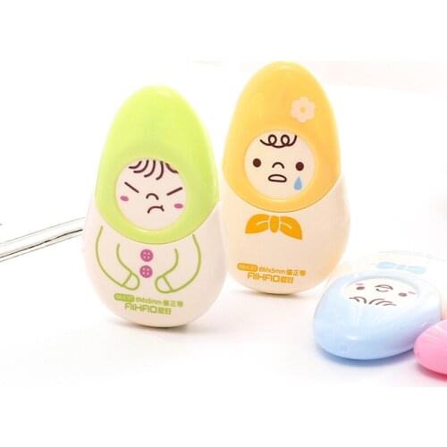 1pcs creative cute emotions correction tape 6m correction tape correction belt 66430