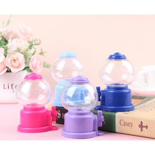 1PC Creative Sweets Mini Candy Machine Bubble Toy Dispenser Coin Bank Kids Toy Home Decoration Christmas Birthday Gift