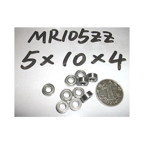 5pcs MR105 MR105ZZ Miniature Bearings Ball Mini Bearing 5 X 10 X 4mm