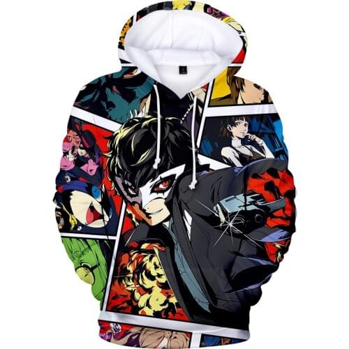 2020 Aikooki Newest Persona 5 3D Hoodies Men/women Autumn Fashion Harajuku Anime Sweatshirts 3D Print Persona 5 Mens Hoodie