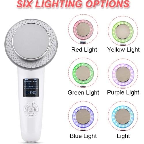 6 In 1 EMS Body Slimming Massager Anti Cellulite Massage Fat Burner Weight Loss Negative ion massager Face Skin Lifting Tools