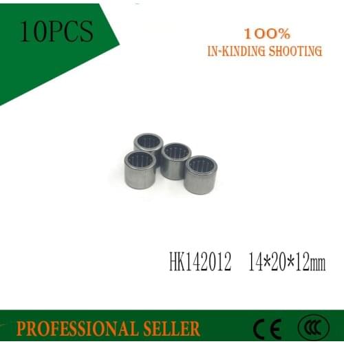 Free shipping 10Pcs HK142012 HK1412 37941/14 TLA1412 TLA1412Z Drawn Cup Type Needle Roller Bearing 14 x 20 x 12mm